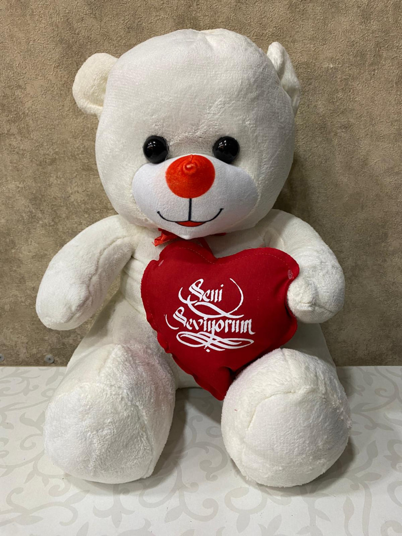 Peluş Seni Seviyorum Yazılı Ayıcık