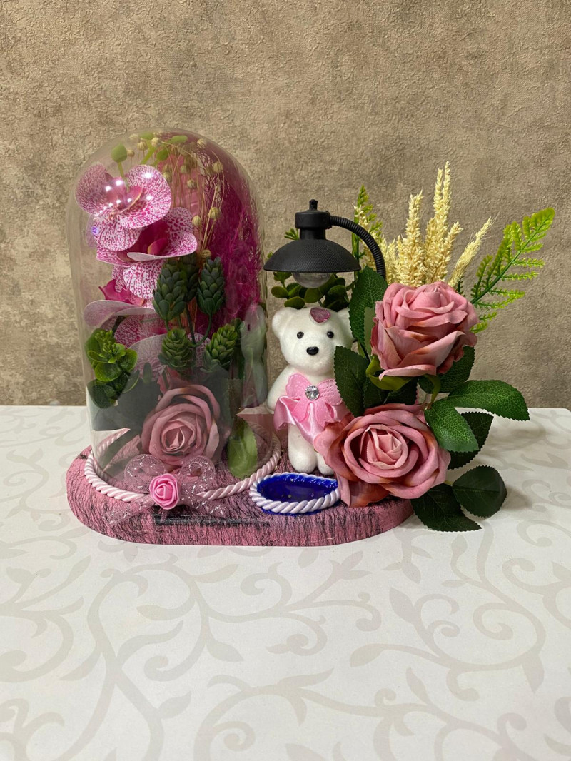 Pembe Renkli Bebek Aranjmanı